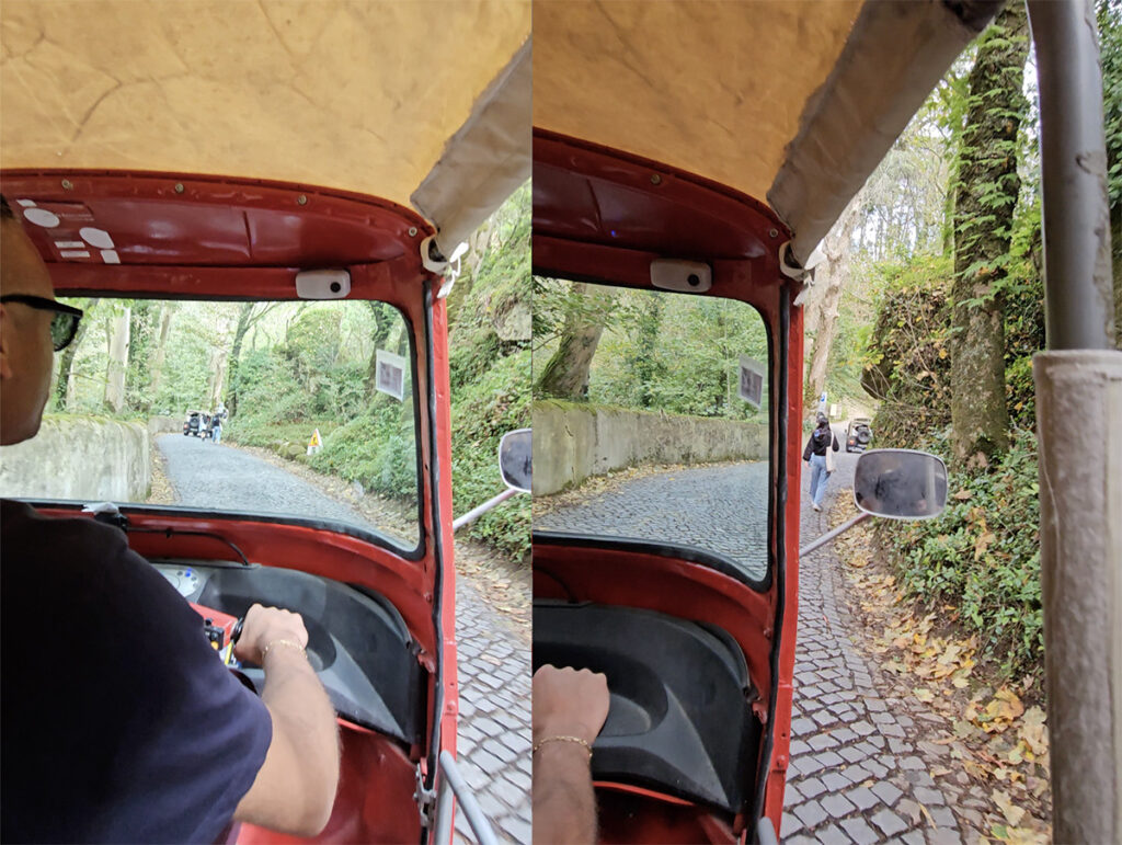 Sintra além do Instagram: O que ninguém te conta sobre o Palácio da Pena 4 Tuk-Tuk descendo o monte